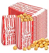 Mezchi 400 Pcs Small Paper Popcorn Bags, 1 Oz Movie Night Pop Corn Bags, Oil-proof Paper Popcorn ...