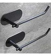 SUNTECH Hand Towel Holder,2 Packs Black Hand Towel Bar,6 3/10 Inch Self Adhesive Hand Towel Rack/...