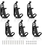 ChimimeDecor 6Pcs Shovel Mount for Roof Rack, Heavy Duty Shovel Holder for Truck, Metal Rubber Cl...