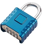 Disecu Large Heavy Duty 4 Digit Combination Lock, One Touch Unlocking, Anti-Error Design, Outdoor...