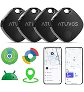 ATUVOS Air Tracker Tags-4 Pack for Android & iOS, Tracker Tags Work with Google Find Hub or Apple...