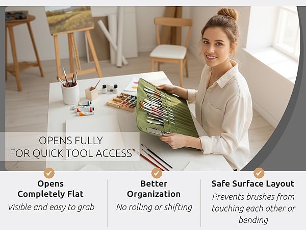 paint brush organizer