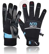 DEX FIT Warm Mechanic Gloves MG310 Winter, Waterproof, Insulated, Durable PU Reinforcements, Firm...