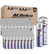 ACDelco AA and AAA 200-Count Combo Pack Super Alkaline Batteries, 100-Count Each, 10-Year Shelf L...