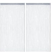 HADEEONG 2 Pack 39 x 79 Inch String Curtains for Doorway, Home Decor Sequin Glitter String Curtai...