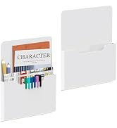 DALTACK Magnetic File Holder, File Folder Desk Organizer for Wall, Powerful Magnetic Clipboard fo...