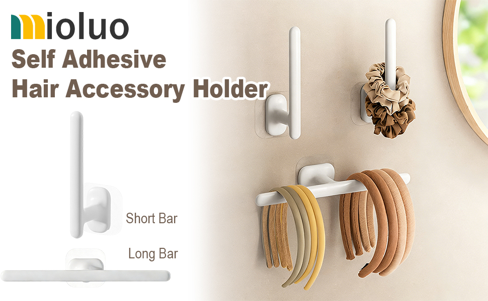 Self Adhesive Scrunchie Holder Wall Mounted Headband Holder Hair Accessory Organizer