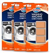 Glisten Washing Machine Cleaner and Freshener Deodorizer, Cleans Top Load and Front Load Washers,...