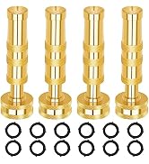 AUTOMAN Brass Hose Nozzle – High Pressure Jet Nozzles 4 Pack, Heavy Duty Sprayer for Garden Hoses...