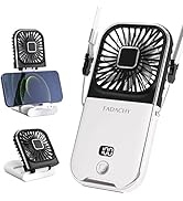 FADACHY Portable Fan Rechargeable, Mini Handheld Fan,Electric Personal Fan 3000mAh Battery Operat...