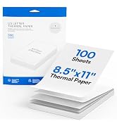 ETIKEZ 100 Sheets 8.5"x11" Thermal Paper