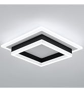 EIDISUNY 32W Modern LED Ceiling Light, Small Flush Mount Light Fixture, 6000K Cold White Ceiling ...