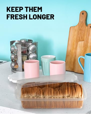 clear bread box breadbox bread loaf keeps fresh air circulation