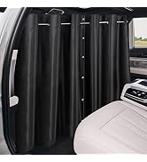 XCBYT Car Privacy Curtains - Van Curtians with Stainless Steel Adjustable Length Crossbar Car Win...