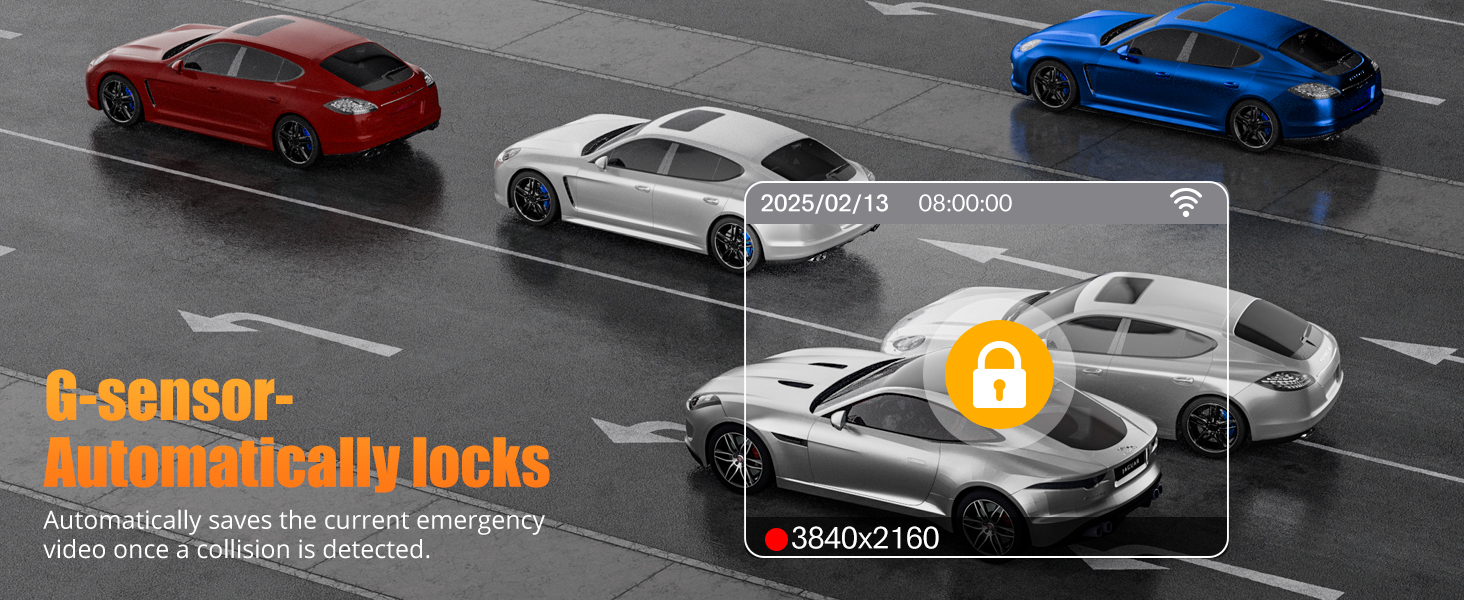 Kyltoor dash cam with g-sensor