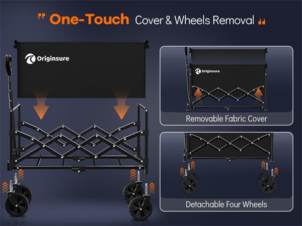 Removable Fabric Cover and Detachable Four Wheels