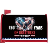 Inisajace USA 250th Anniversary Mailbox Covers, America Flag Mailbox Covers Magnetic Standard Siz...