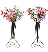 COPREE Long Stem Artificial Flowers with Tall Floor Vases, Fake Flower Plant for Indoor Outdoor W...