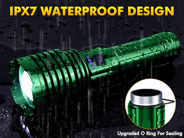 IPX7 Waterproof Flashlight