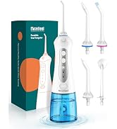 Nicefeel Water Flosser, 300ML Portable Water Dental Pick Cordless for Teeth, Braces, Sensitive Gu...