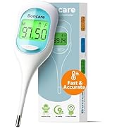 Boncare 9 Seconds Digital Basal Thermometer - Accurate Oral & Rectal Thermometer for Adults & Kid...
