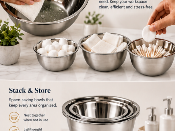 metal dressing bowls