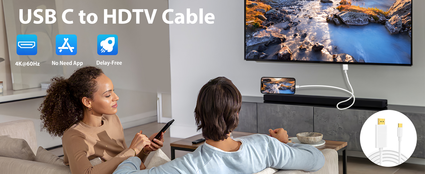 usb c to HDTV cable