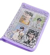A5 Kpop Photocard Binder with 25 Inner Pages 4-Pocket Card Pages, 6 Ring A5 Binder Card Collector...
