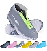 ydfagak Shoe Covers Waterproof Reusable Foldable Not-Slip Rain Shoe Covers with Zipper,Shoe Prote...
