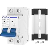 DC Miniature Circuit Breaker, CGELE 2 Pole 63 Amp 500V DC Disconnect Switch for Solar PV Systems ...