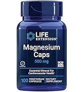 Life Extension Magnesium Caps 500 mg – Essential Mineral Blend For Cardiovascular & Whole-Body He...
