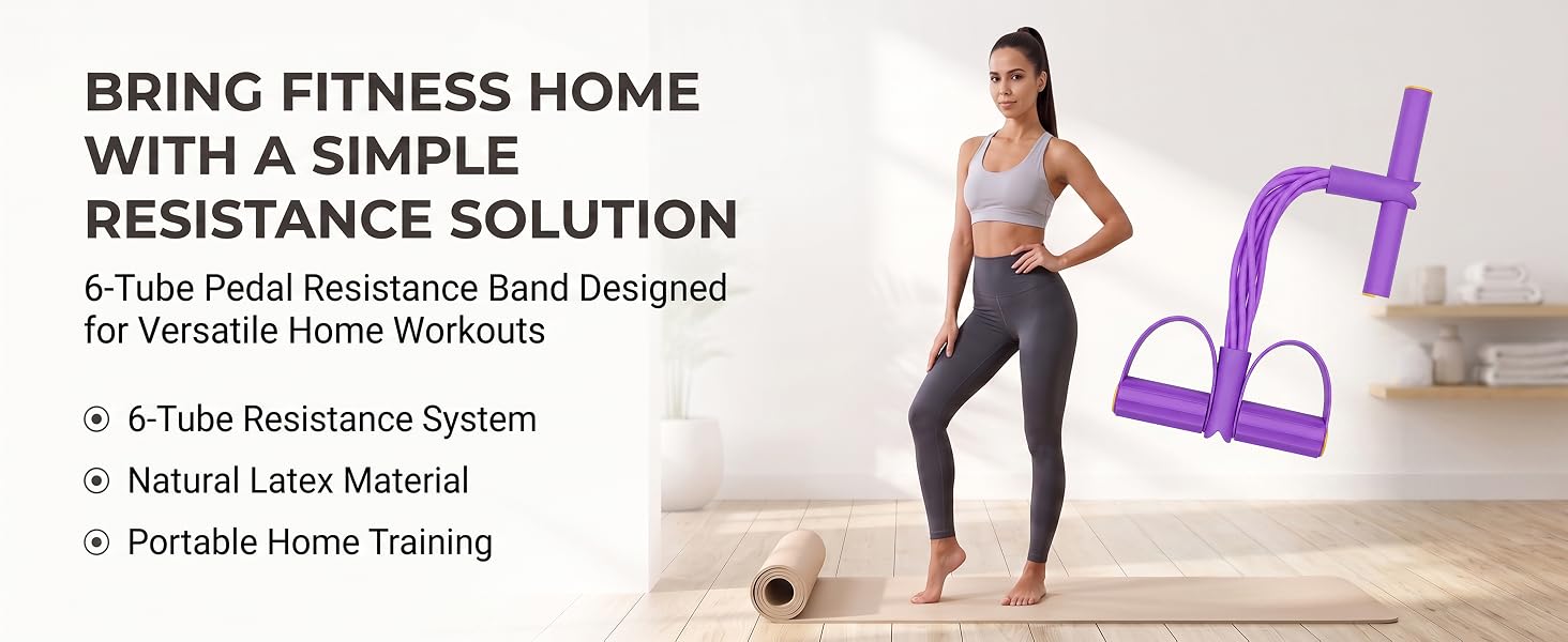 Pedal Resistance Bands with Handles