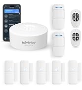 tolviviov Home Security System Wireless, DIY Door Alarm Security System, App Alerts, 10-Piece Kit...