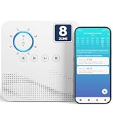tolviviov Smart Sprinkler Controller, 8-Zone Indoor WiFi Irrigation Controller, App Enabled, Simp...