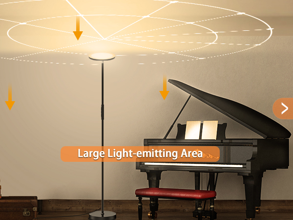 bright floor lamps for living room