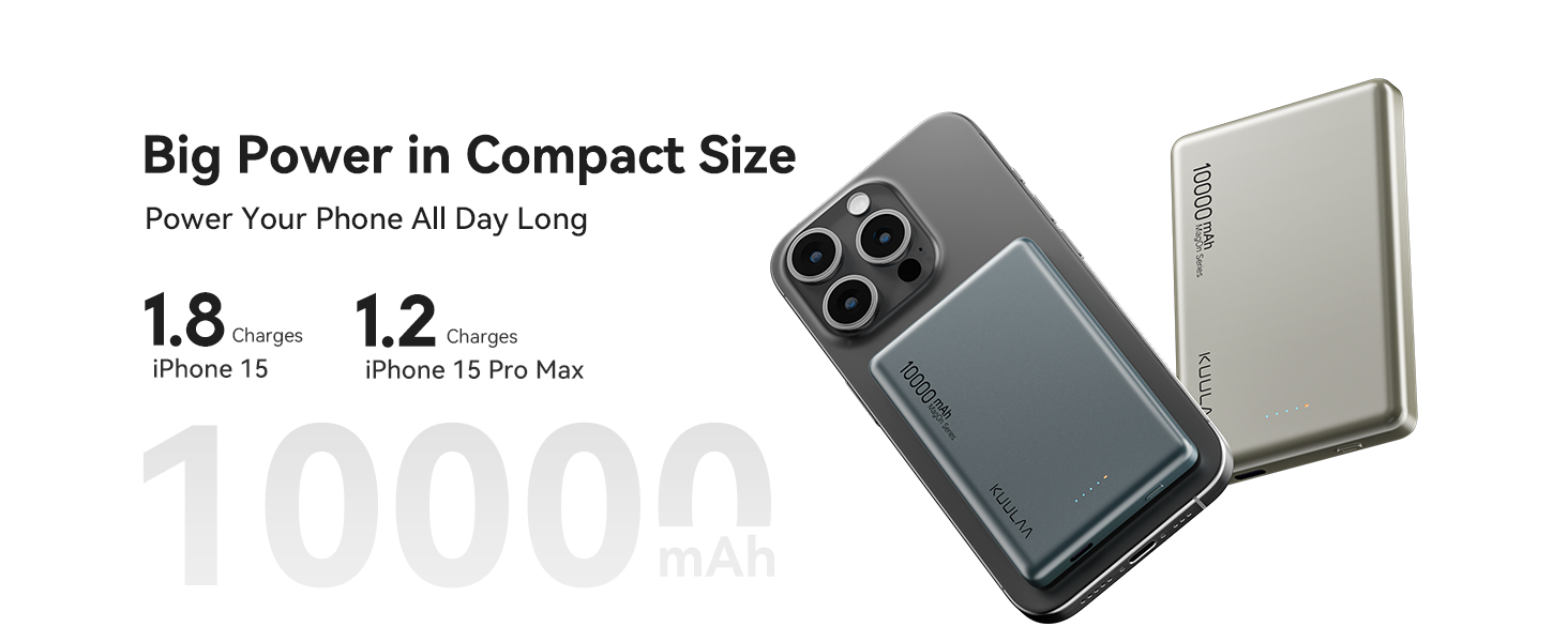 10000mAh slim power bank magnetic