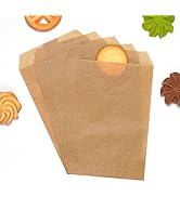 100 Glassine Paper Bags Envelopes by Quotidian (4'' x 6'')(Brown)