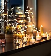 Rechargeable Tea Lights with Remote, Led Candles Flickering Flameless Tealights Candles, Battery ...