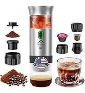FLYING APSARAS Portable Espresso Maker, Portable Coffee Maker, 20 bar Mini Espresso Machine, 3in1...