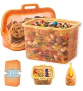 Silicone bags for food storage, No Harsh Smells, 8-Cup / 68 oz Stand-Up Pouches with Auto-Closing...