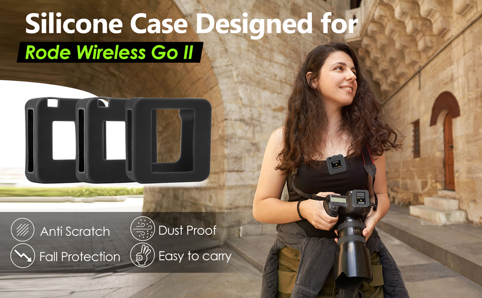 silicone protect case compatible with wireless go ii accessories microphone case covers sleeve