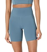 Essentials Women's Active FormFlex Buttery Soft High Waist 7" Biker Shorts with Pockets