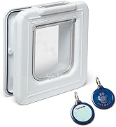 Cat Mate Elite I.D Disc Cat Flap with Timer Control (305) - Compatible with Pet Mate I.D Discs, f...