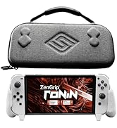 Satisfye - ZenGrip Ronin White Slim Bundle, Accessories Compatible with Nintendo Switch & OLED - ...