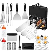 Griddle Accessories Kit, 30PCS Flat Top Grill Accessories Kit for Blackstone and Camp Chef, Stain...