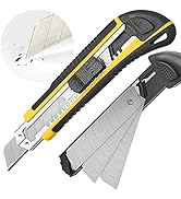 DOWELL Utility Knife Box Cutter Retractable Self Loading Heavy Duty Snap Off Quick Change Extra B...