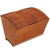 1InTheOffice Expanding File Folder Organizer, Accordion Folder with Flap, A-Z File Organizer Lega...