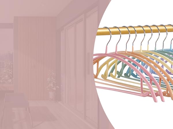 rainbow clothes hangers