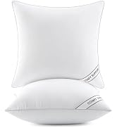 MIULEE 26x26 Pillows Inserts Pack of 2, Down Alternative Virgin Filling | Decorative Pillow Inser...