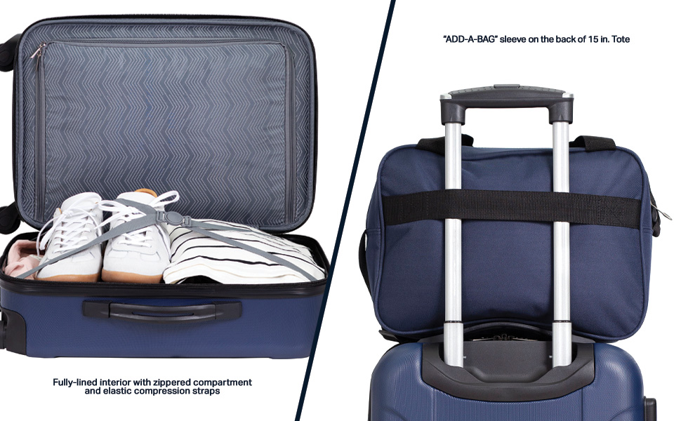 travelers club, carry-on, luggage, lightweight, 360 spinners, mobility, fashion, expandable, colors